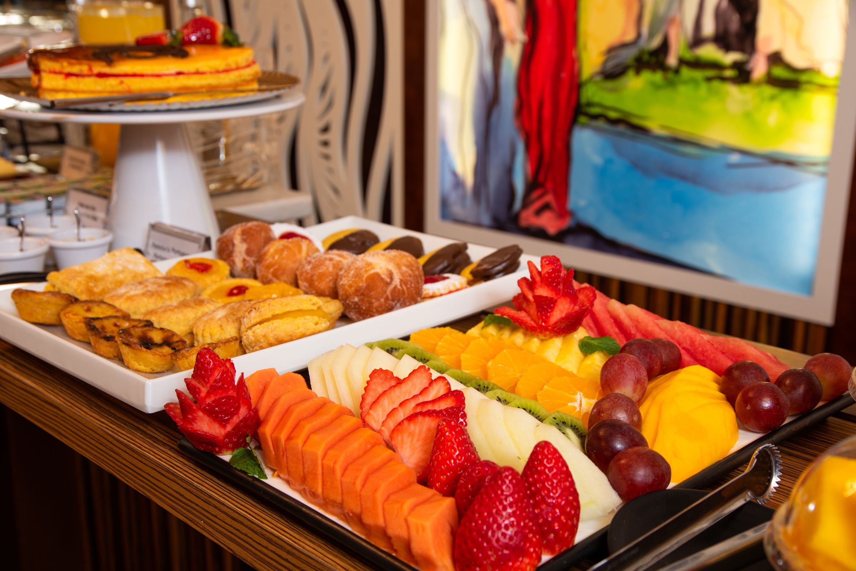 daily buffet breakfast (eur 15 per person)