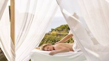 Body treatments, sports massages, body wraps, body scrubs, facials