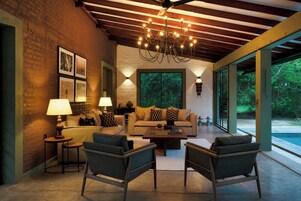 Villa, 3 Bedrooms, Garden View, Lakeside | Living room | 32-inch flat-screen TV with cable channels, TV, DVD player