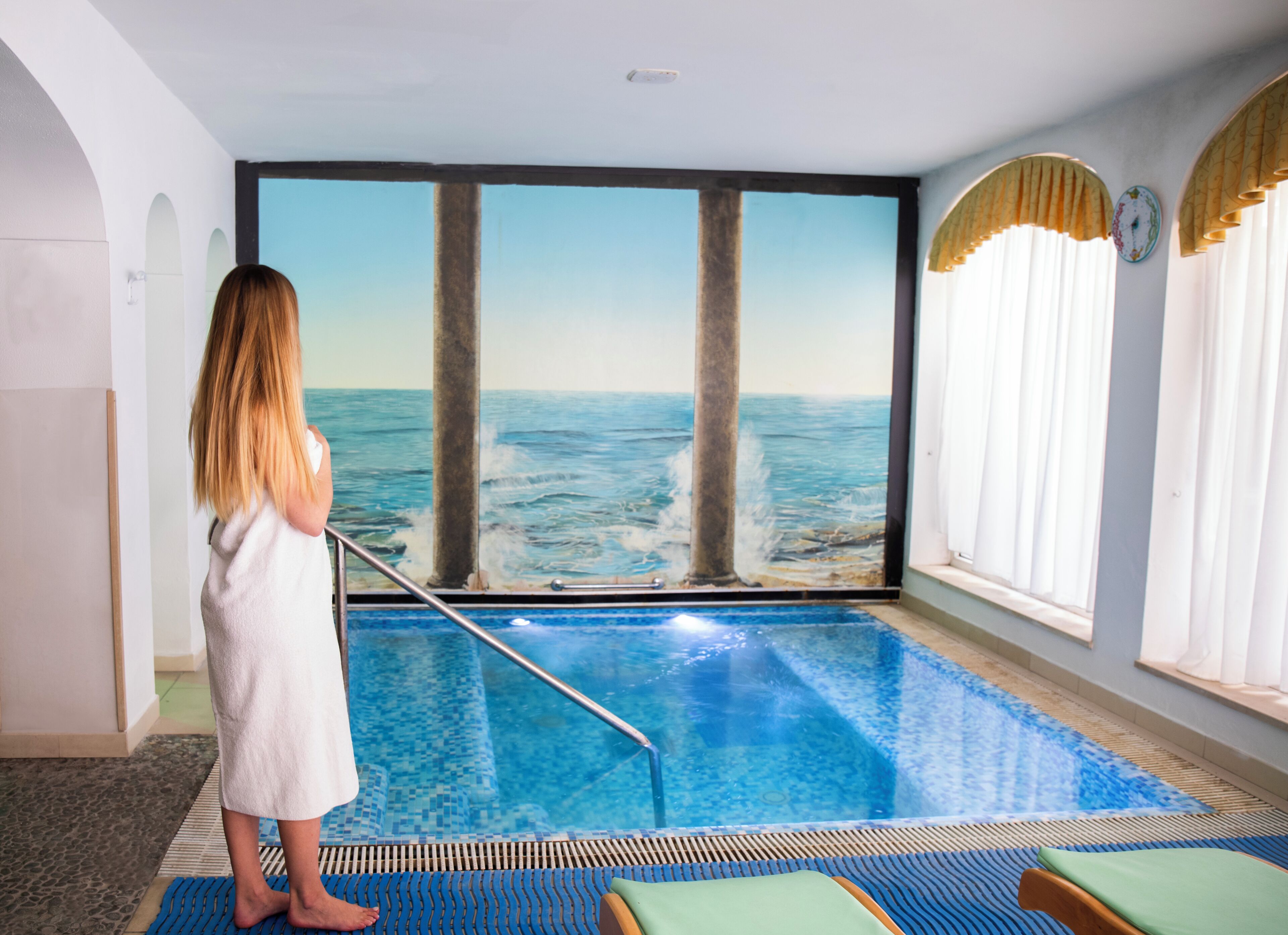 Sale per trattamenti di coppia, sauna, vasca idromassaggio