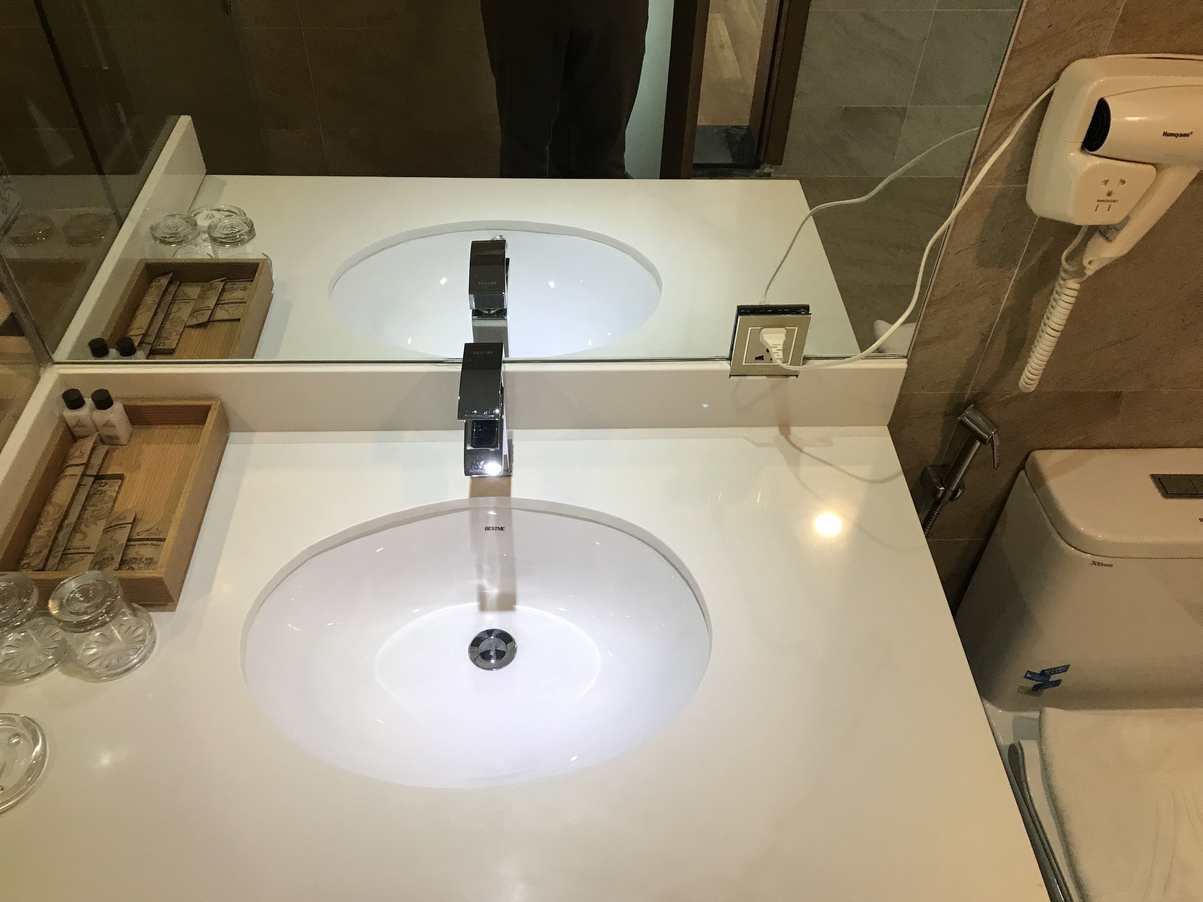 shower, free toiletries, hair dryer, bathrobes