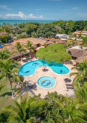 Outdoor pool, open 10:00 AM to 8:00 PM, pool umbrellas, pool loungers