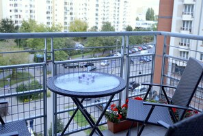 Comfort Studio Suite, 4 Bedrooms, Kitchen, City View | Terrace/patio - JessApart - Babka Tower Apartment (Warsaw)