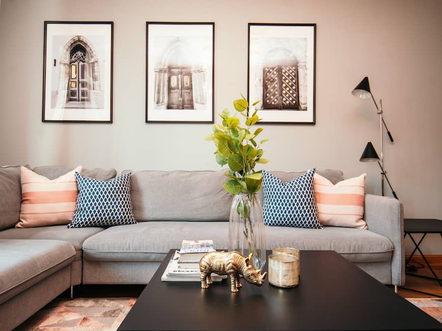 Apartamento, 2 quartos, sauna seca | Área de estar | TV de tela plana