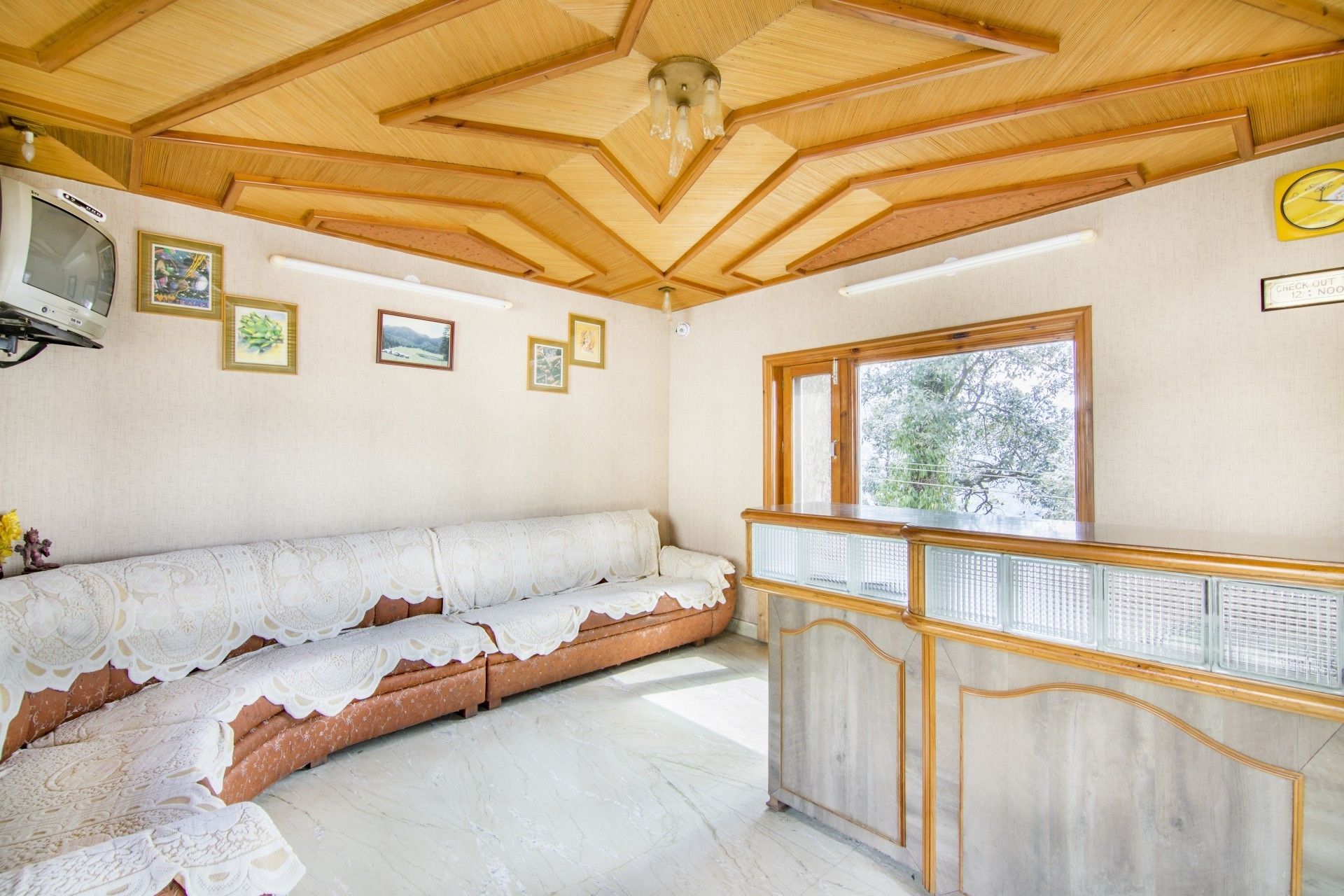 Sitteområde i lobbyen