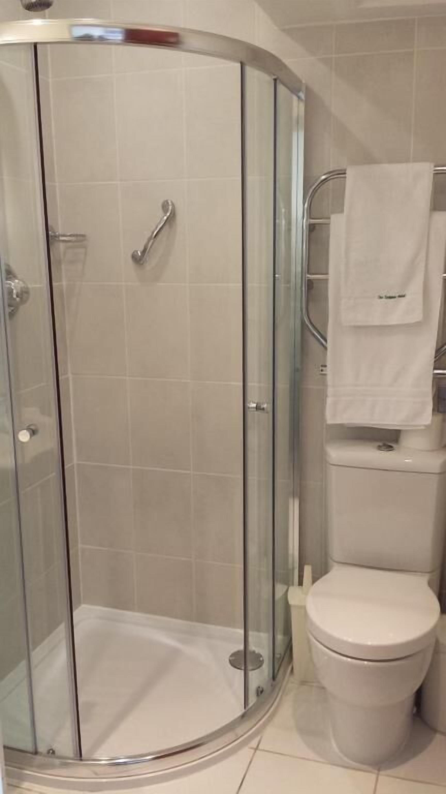 free toiletries, bathrobes, towels