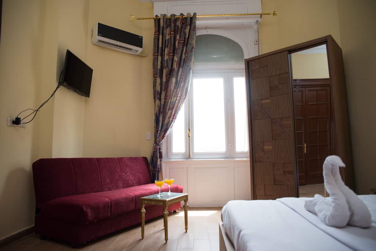 Luxury-Vierbettzimmer | Hochwertige Bettwaren, Select-Comfort-Betten, kostenloses WLAN