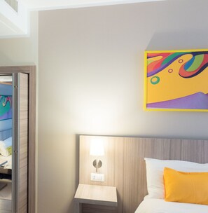 Deluxe Quadruple Room, 2 Bedrooms | 5 bedrooms, pillowtop beds, minibar, in-room safe