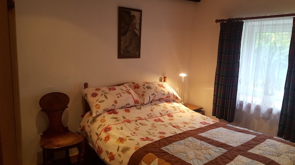 Individually decorated, individually furnished, desk, iron/ironing board