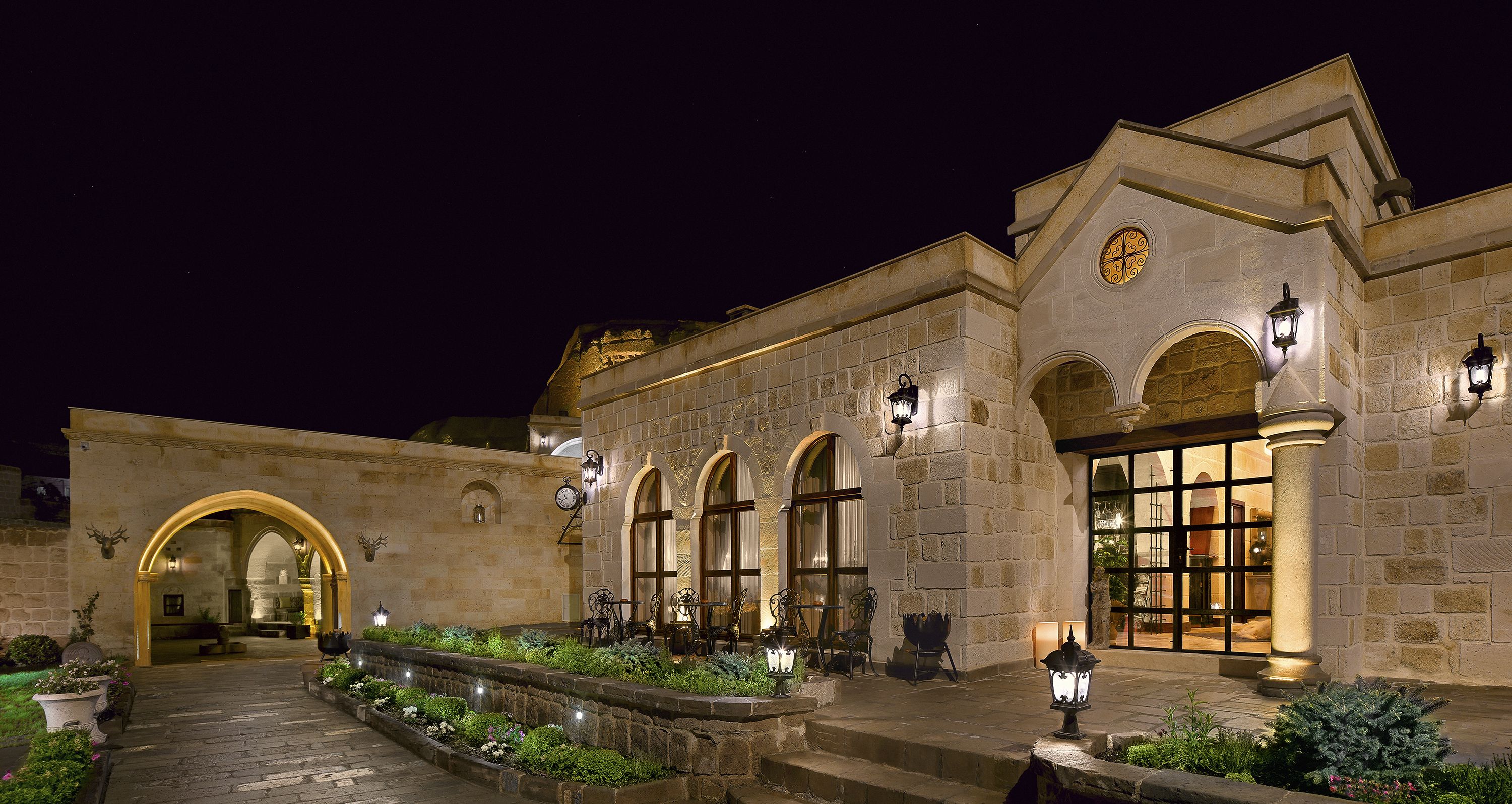 Overnatningsstedets indgangsparti