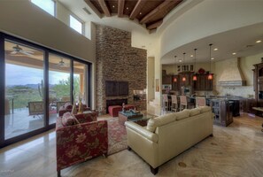 House, 3 Bedrooms, Non Smoking | Living area | Flat-screen TV - Fountain Hills Mansion (Fountain Hills)