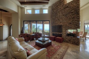 House, 3 Bedrooms, Non Smoking | Living area | Flat-screen TV - Fountain Hills Mansion (Fountain Hills)