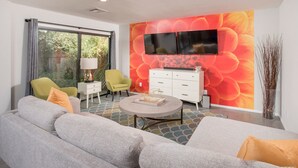 Design Villa, 4 Bedrooms, Private Pool | Living area - Entertainment District Escape (Scottsdale)