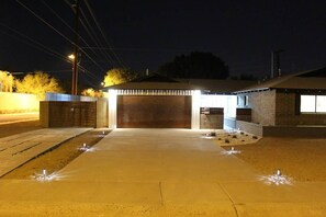 Front of property – evening/night