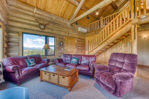 Fernseher, Kamin, DVD-Player