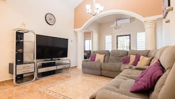 House, 3 Bedrooms | Living area | Flat-screen TV