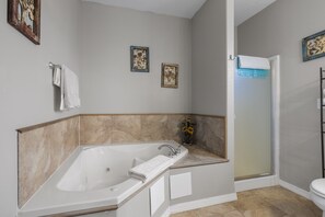 Duschwanne, Whirlpool, Haartrockner, Handtücher