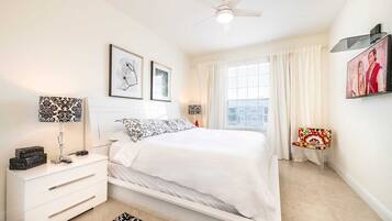 3 bedrooms, iron/ironing board, travel cot, WiFi