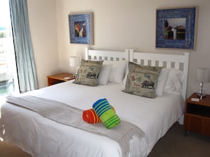 2 bedrooms, in-room safe, iron/ironing board, travel crib