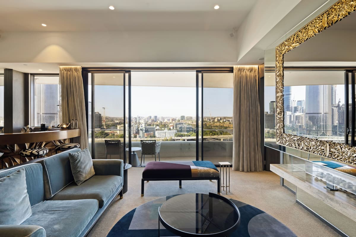 Frangipani Suite with Free Wifi | Living area | 55-inch flat-screen TV with digital channels, TV, pay films