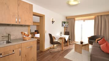 Căn hộ, 1 phòng ngủ (Unterberghorn) | Khu phòng khách | TV màn hình phẳng