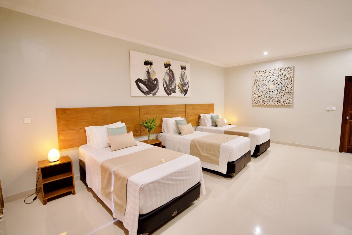 Basic Triple Room | Minibar, desk, free WiFi, bed sheets