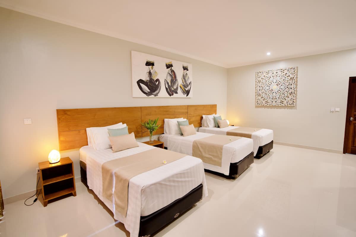 Basic Triple Room | Minibar, desk, free WiFi, bed sheets