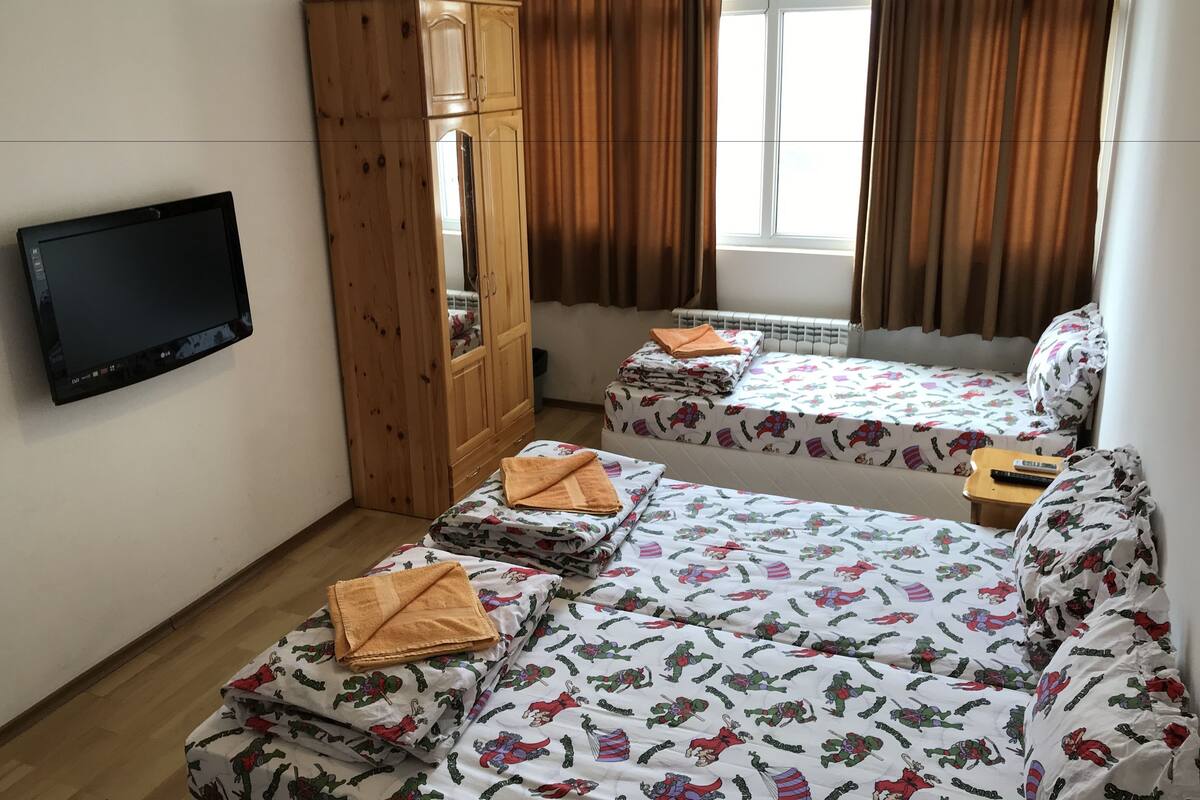 Standard Quadruple Room, Park View | 1 bedroom, soundproofing, iron/ironing board, free WiFi