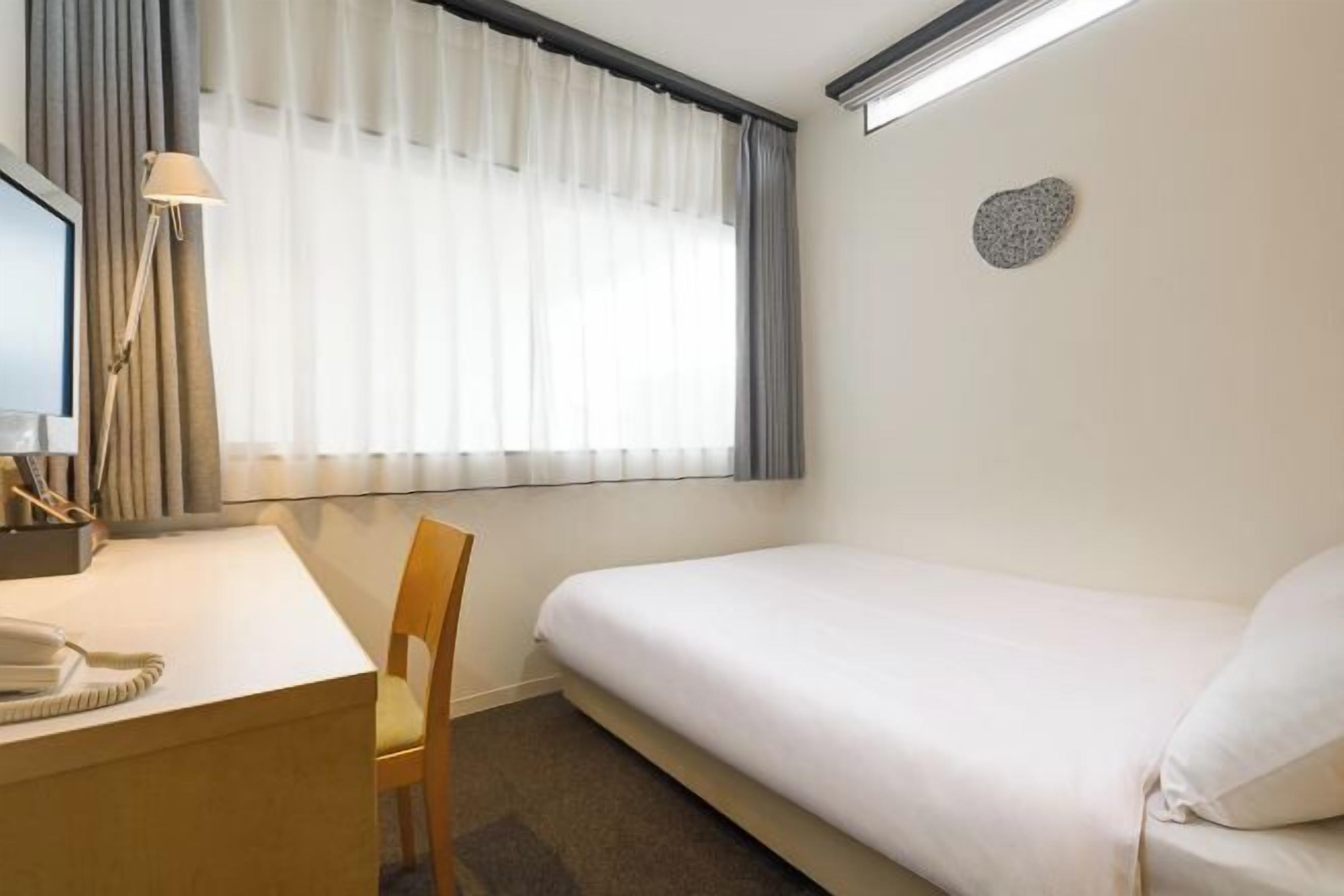 Desk, blackout curtains, iron/ironing board, free WiFi