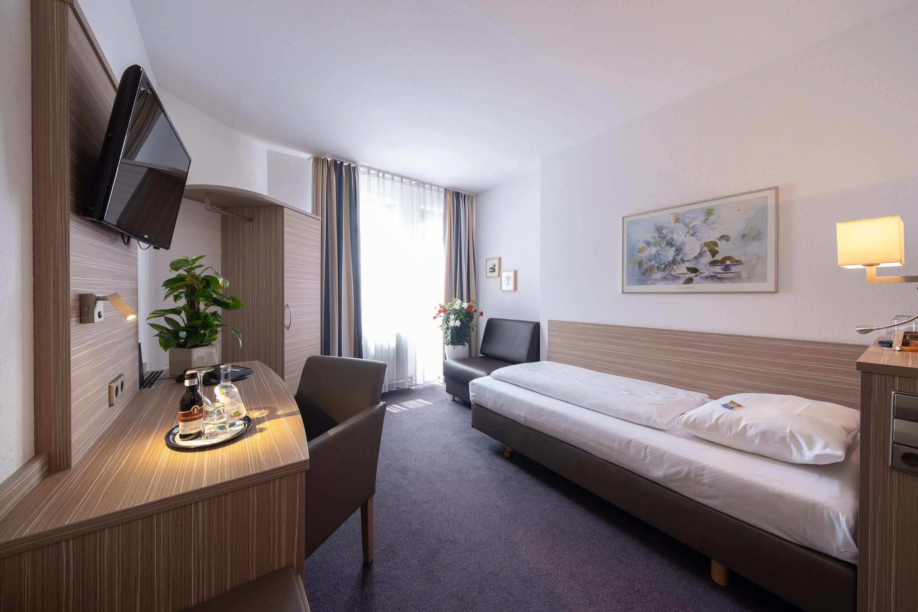 standard single room | 1 bedroom, minibar, desk, laptop workspace