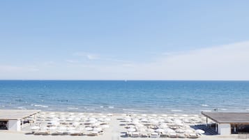 Private beach, white sand