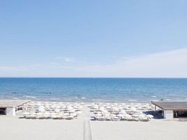 Private beach, white sand