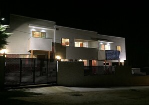 Front of property – evening/night