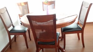 Opções para refeição no quarto