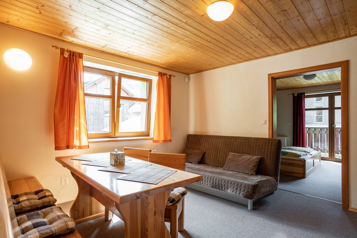 Appartement Luxe, 1 chambre, balcon (Apt 1) | Coin séjour