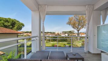 Deluxe Double Room, Pool View | Terrace/patio