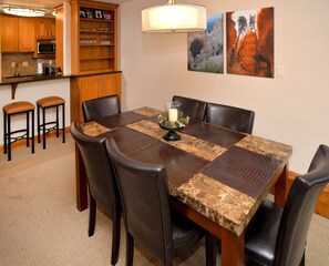 Condo, 2 Bedrooms | Dining - Lionshead Arcade #204 2 Bedroom Condo by RedAwning (Vail)