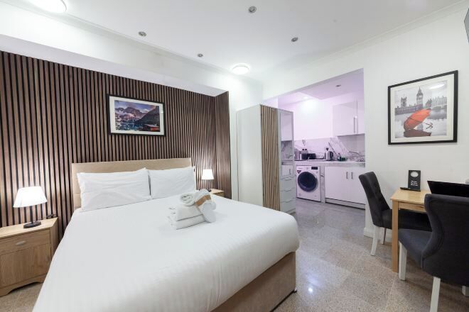 Premium bedding, memory foam beds, in-room safe, individually decorated