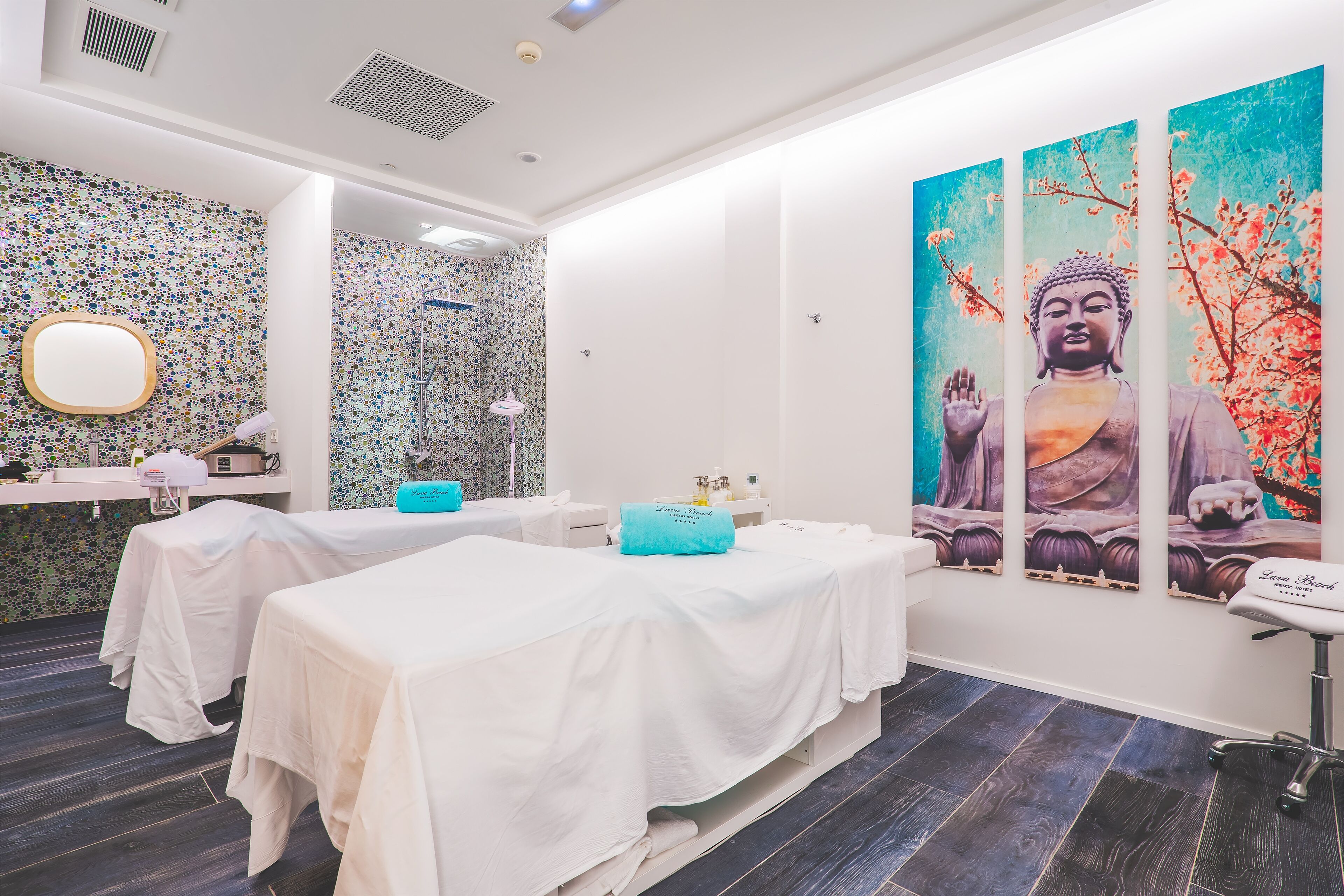 body treatments, body scrubs, facials, manicures and pedicures, massages