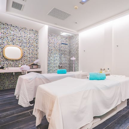 Body treatments, body scrubs, facials, manicures and pedicures, massages