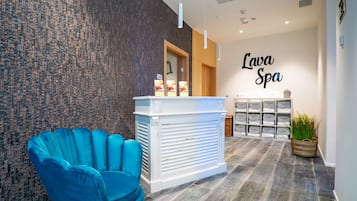 Body treatments, body scrubs, facials, manicures and pedicures, massages
