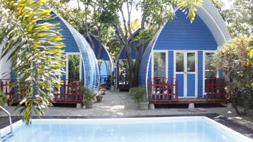 Nhà gỗ Tiêu chuẩn, 1 giường đôi | Két bảo mật tại phòng, phòng cách âm, bàn ủi/dụng cụ ủi quần áo