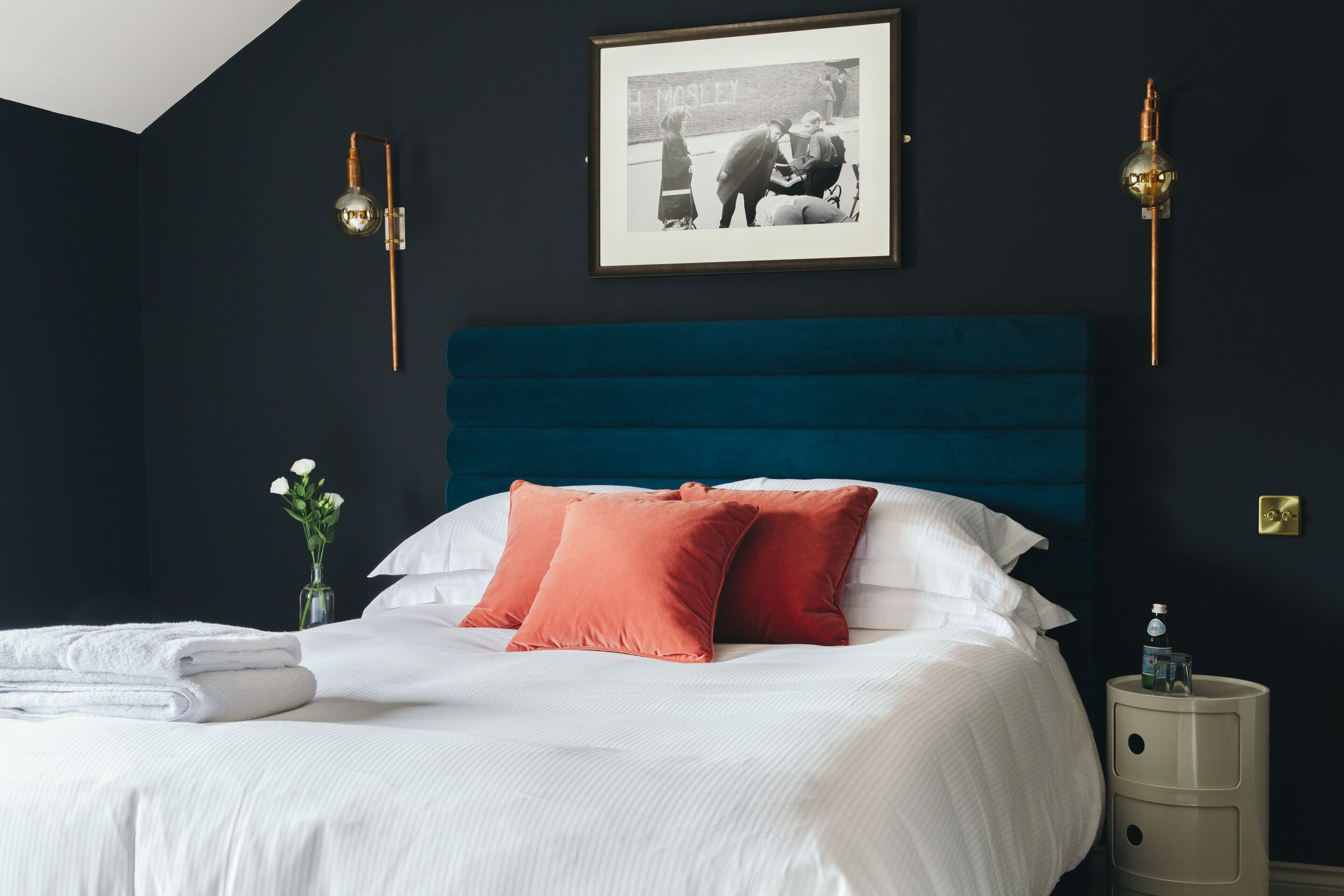 Quarto casal premium | Roupas de cama de algodão egípcio, roupas de cama premium, escrivaninha