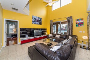 Family Villa, Multiple Bedrooms, Garden Area | Lobby sitting area