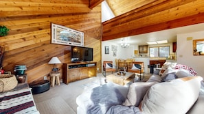 Condo, 2 Bedrooms | Living area | Flat-screen TV, DVD player