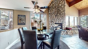 Condo, 3 Bedrooms | Dining - Bridges Townhome 13 Mountain View Townhome just Steps to the Slopes with Private Garage and Washer Dryer by RedAwning (Mammoth Lakes)