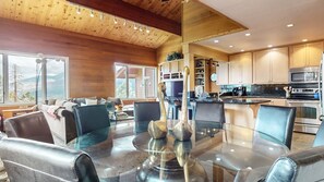 Condo, 3 Bedrooms | Dining - Bridges Townhome 13 Mountain View Townhome just Steps to the Slopes with Private Garage and Washer Dryer by RedAwning (Mammoth Lakes)