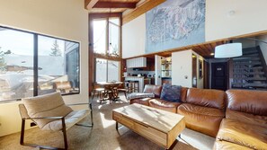 Condo, 2 Bedrooms | Living area | Fireplace, DVD player - Val DIsere 35 Spacious Condo, Balcony with BBQ , Walk To The Village by RedAwning (Mammoth Lakes)