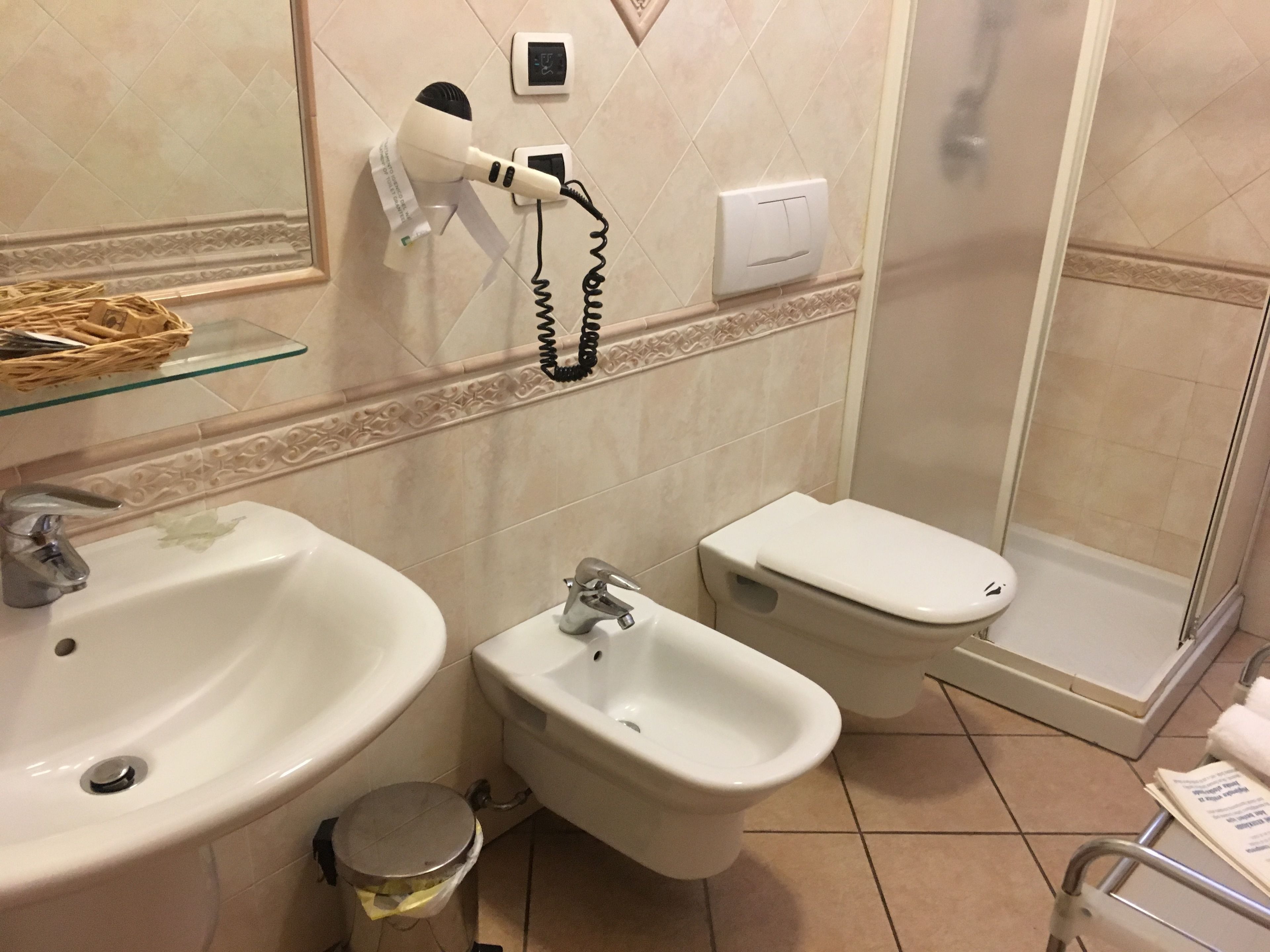 classic double room, balcony | bathroom | shower, rainfall showerhead, free toiletries, hair dryer