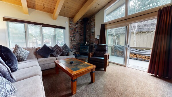 Condo, 4 Bedrooms | Living area | Smart TV, DVD player - Chateau de Montagne 29 Updated and Spacious with Private Washer Dryer, On The Shuttle Route by RedAwning (Mammoth Lakes)